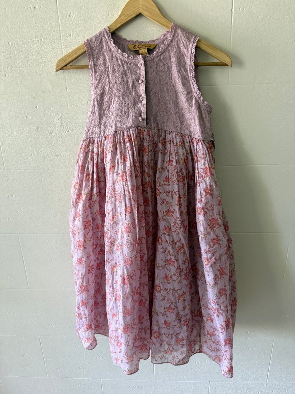 April Cornell | Pink Foral Sweet Formal Dress | Size 7/8